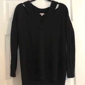 PIXLEY cold shoulder sweater